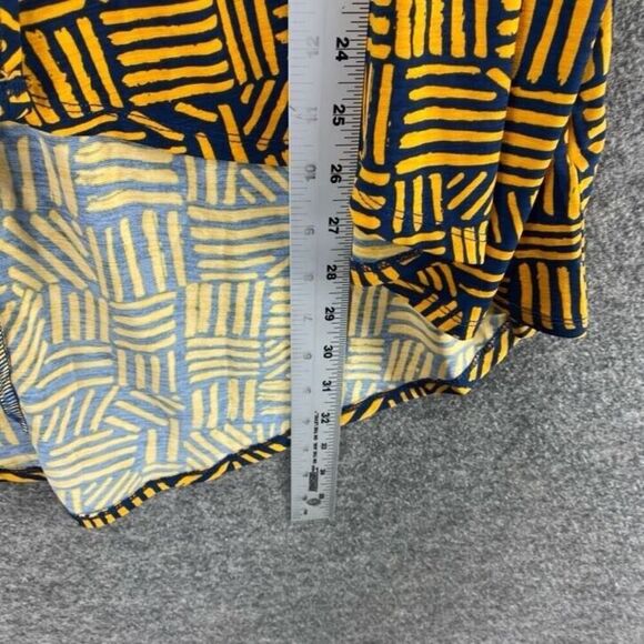 LulaRoe Top Women S Small Yellow Geometric Open Front 3/4 Sleeve Casual Comfort - Picture 8 of 9